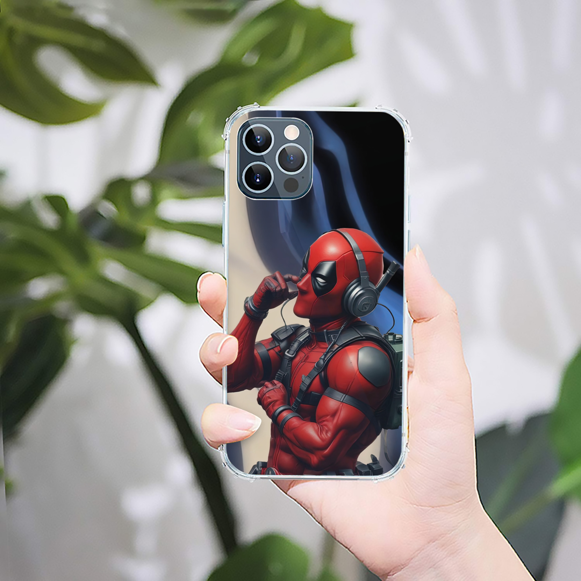 （画像用） Deadpool デッドプール 【iPhone 12シリーズ対応】透明スマホケース（クリアソフトケース）